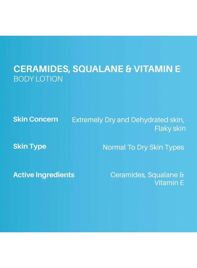 DERMDOC Ceramides, Squalane & Vitamin E Deep Moisturising Creme Body Lotion (200 ml) | body lotion for dry skin | non-greasy moisturizer, quick absorbing, long lasting moisture - Image 4