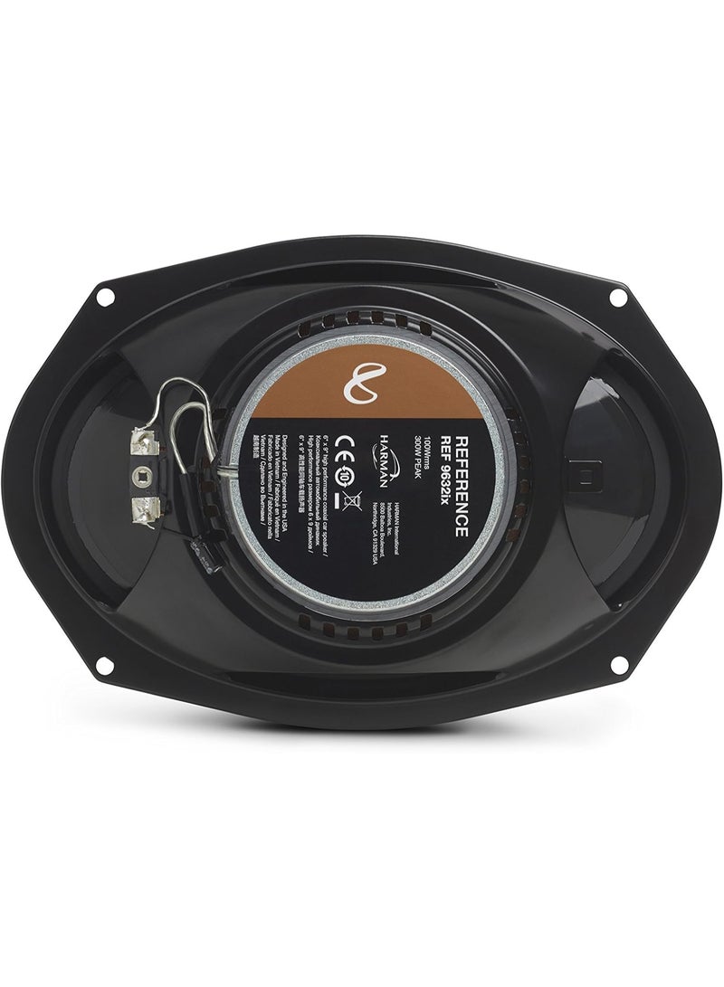 Infinity Reference 9632IX 6x9 Inch 2-Way Car Audio Coaxial Speakers – 300W Peak Power, Edge-Driven Textile Tweeter, Plus One™ Woofer Cone, High Sensitivity Car Door Speakers - Image 5
