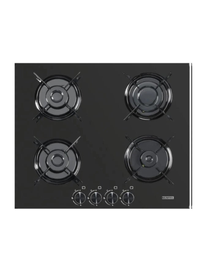 كومتيل سطح بلت ان غاز كوميتل 4 عيون 62 سم اسود زجاجى (تركي) شبك عريض- C6-40BF