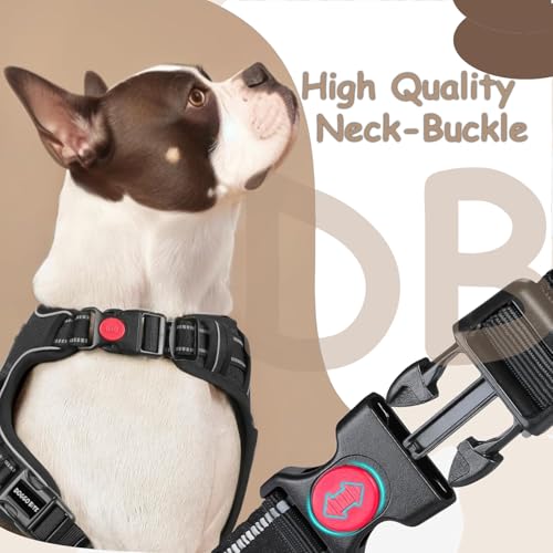 Doggo Bite Premium Reflective Dog Vest Harness| Soft Breathable| Padded Handle| Adjustable Straps & Luxury Buckle | Soft Padded Mesh | No Pull | No-Choke | Chest 27-36inch | All Large Breeds 23-35Kg - Image 3