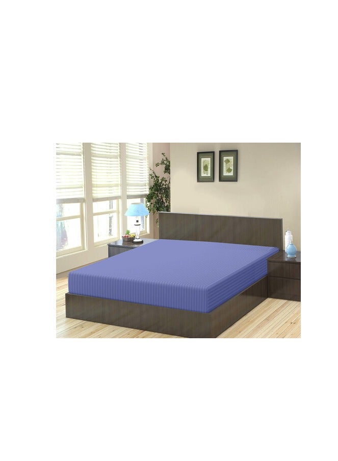 PROMASS Stripe Microfiber Lavender Fitted Sheet -Queen 150 x 200 cm - Image 2