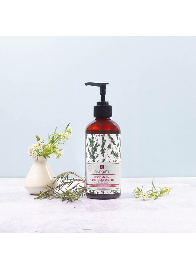 ningen - Rosemary Restorative Hair Shampoo I Goodness Of Yarrow, Bamboo, Black Tea I Dermatologically Tested, Paraben Free I Removes Dirt, Dandruff, Oil, Pollutants I 300G - Image 1