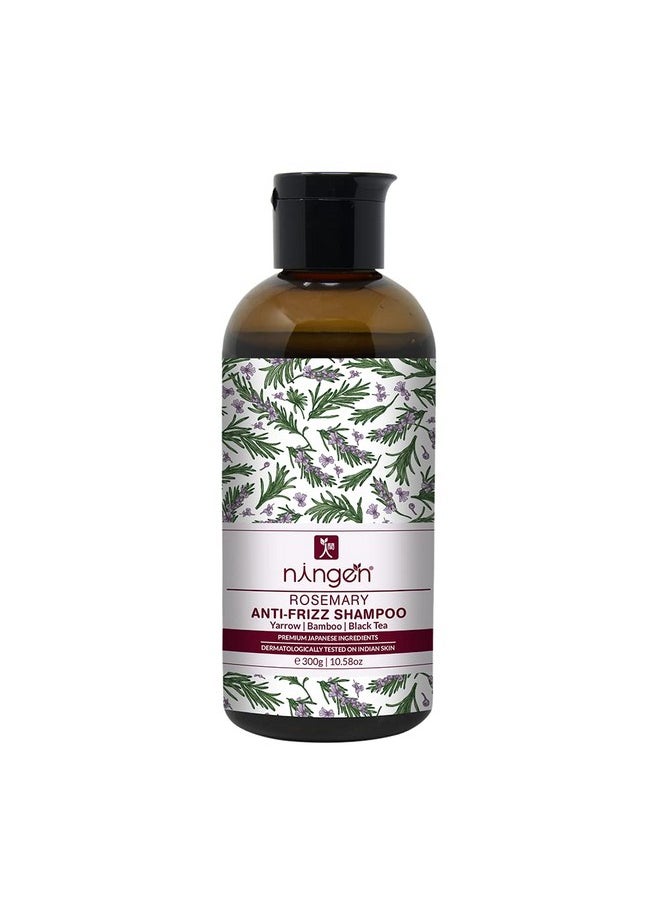 ningen - Rosemary Restorative Hair Shampoo I Goodness Of Yarrow, Bamboo, Black Tea I Dermatologically Tested, Paraben Free I Removes Dirt, Dandruff, Oil, Pollutants I 300G - Image 1