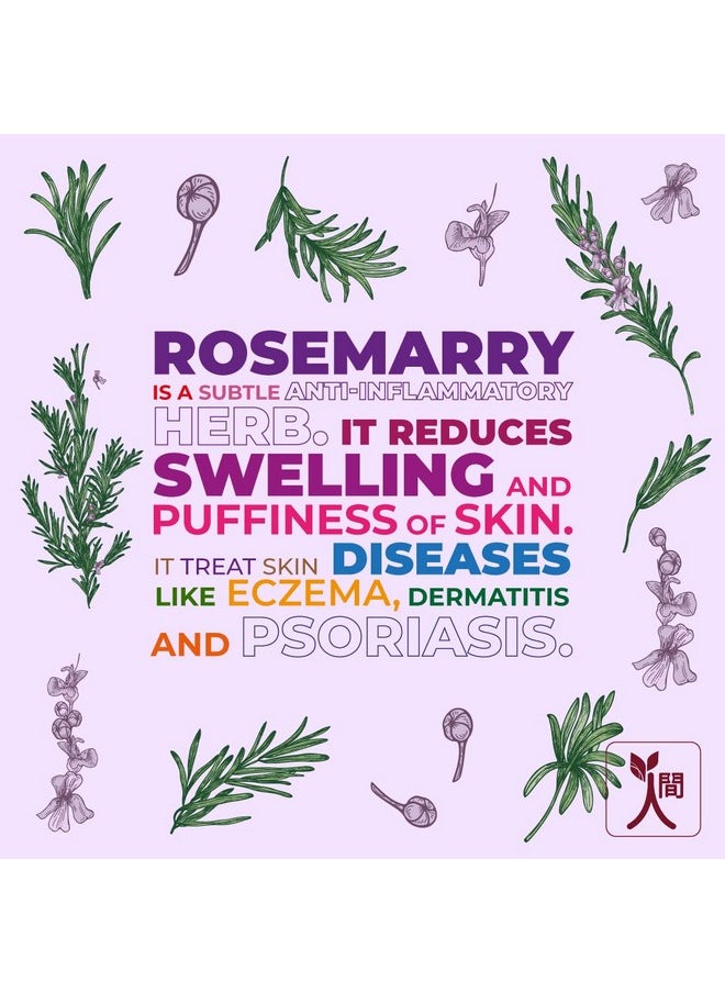 ningen - Rosemary Restorative Hair Shampoo I Goodness Of Yarrow, Bamboo, Black Tea I Dermatologically Tested, Paraben Free I Removes Dirt, Dandruff, Oil, Pollutants I 300G - Image 1