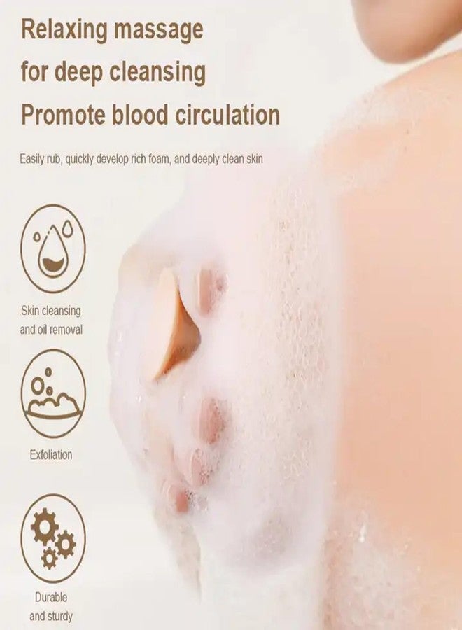ZEVESTY Ultra Soft Round Bath Sponge Loofah 2 Pack Bath Body Brush Exfoliating Body Scrubber,Bath Sponge Brush to Scrub The Body and Enjoy Shower - Image 4