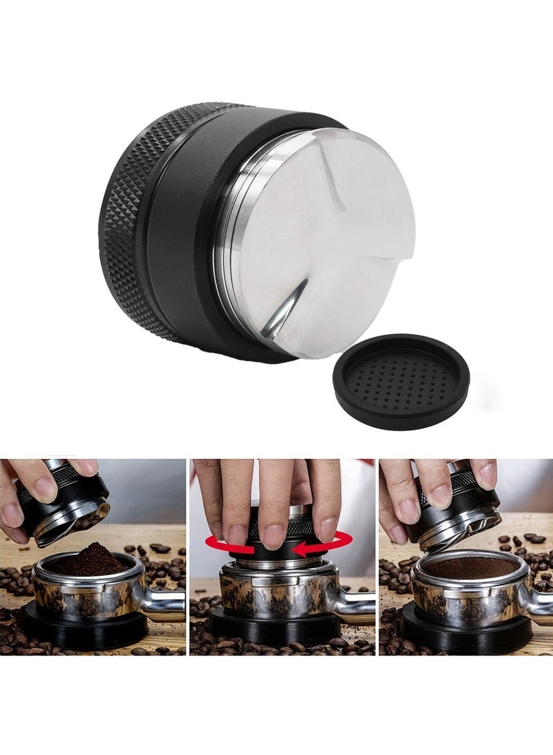 Adjustable Coffee Distributor Leveler - 51mm, 53mm, 58mm Espresso Tool with Anti-Slip Grip, Food-Grade Stainless Steel, and Detachable Design for Easy Cleaning - Ideal for Home and Barista Use  - Image 1