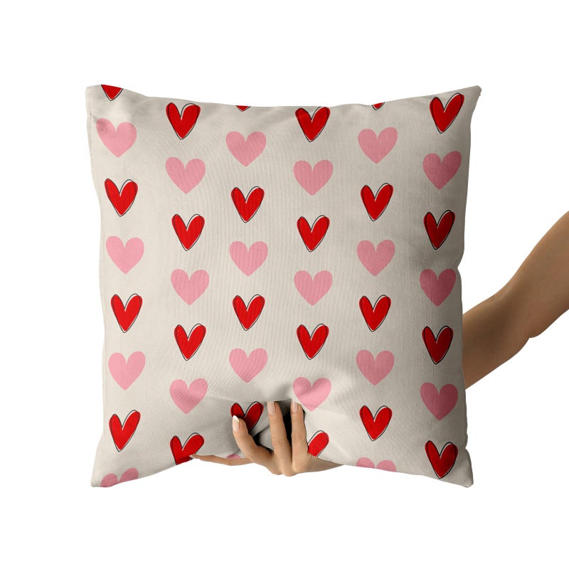 aportt Valentine Pillow Covers 20X20 Inch Red Pink Love Heart Pillow Cases Valentine's Wedding Mother's Day Anniversary Decorative Holiday Throw Pillows Set of 2 Home Party Decor for Sofa Couch Bed - Image 3