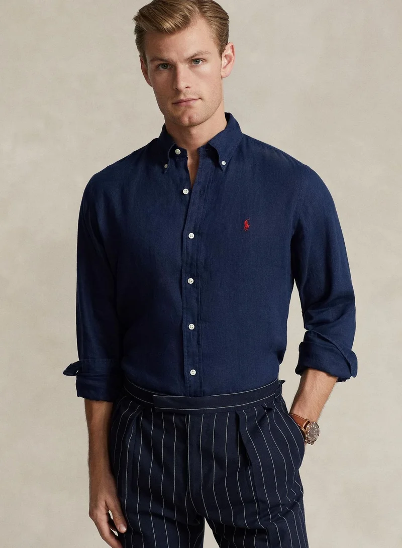POLO RALPH LAUREN Custom Fit Linen Shirt