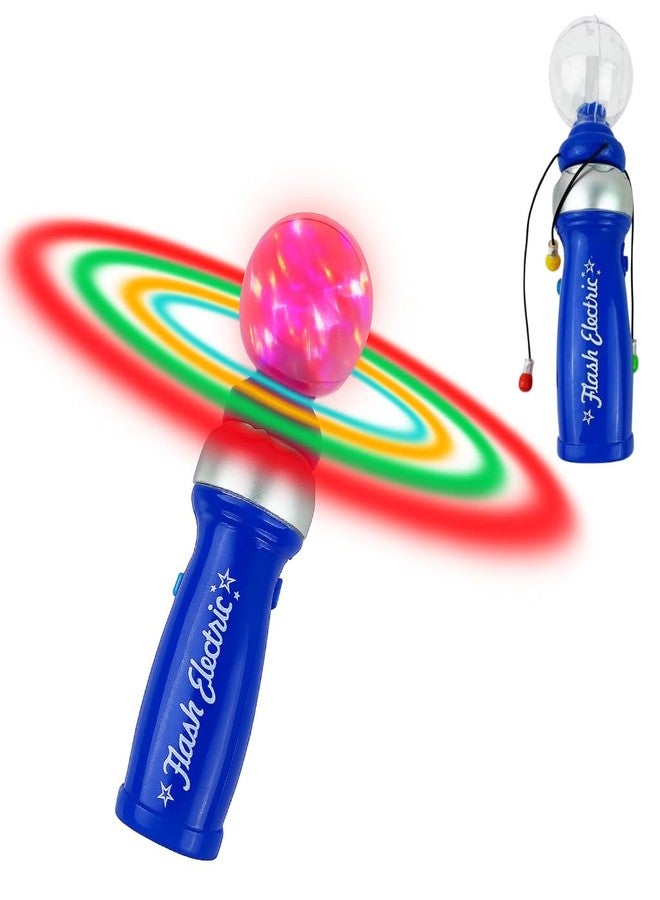 ArtCreativity Light Up Galaxy Spinner Wand, 8 Inch Spinning Light Up Toy for Kids with LED Effects, Batteries Included, Fun Gift for Boys & Girls, Birthday Party Favor, Carnival Prize, Blue - Image 1