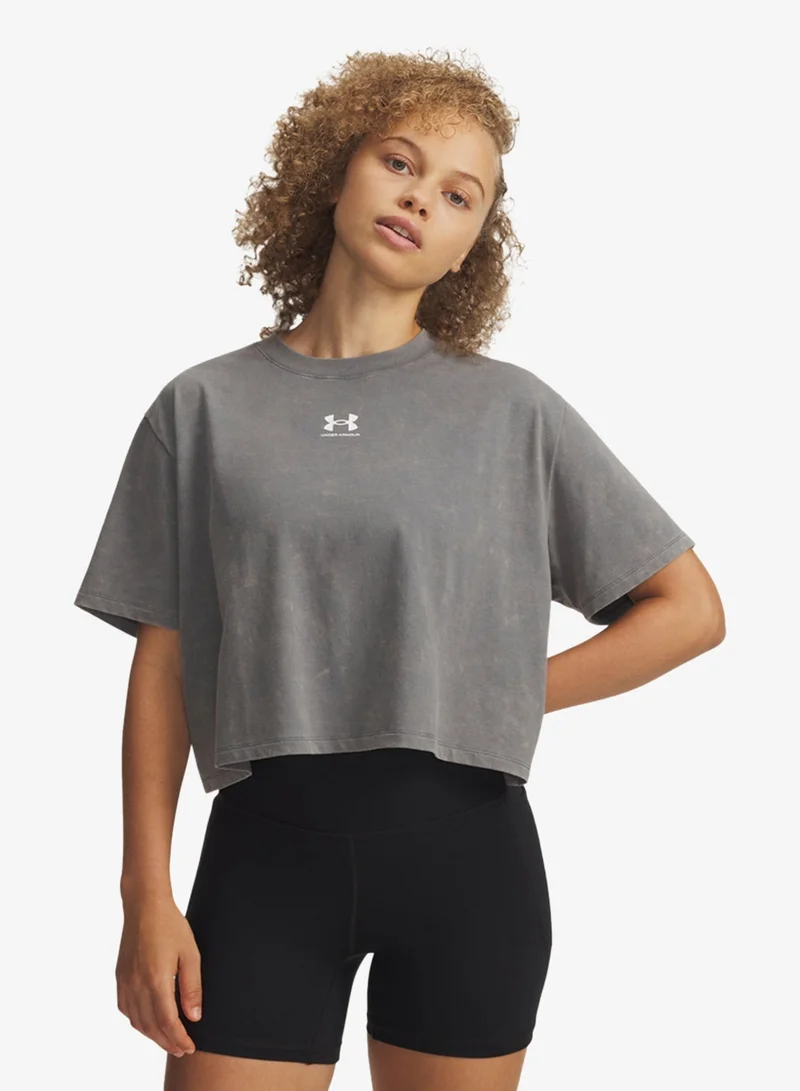 UNDER ARMOUR Rival Boxy Fit Washed T-Shirt