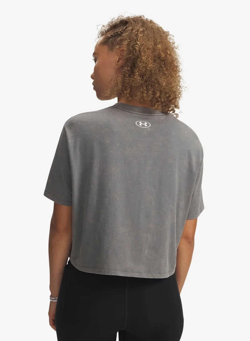 UNDER ARMOUR Rival Boxy Fit Washed T-Shirt
