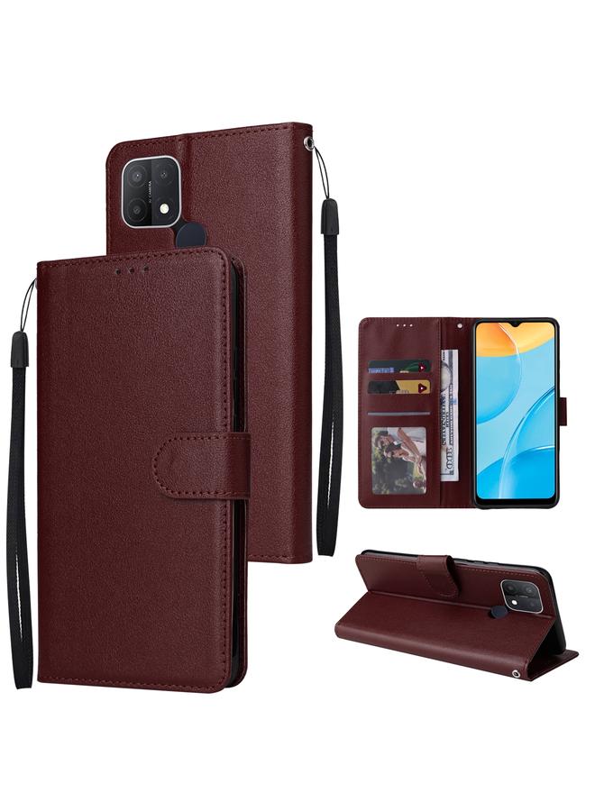 S-TOP Case For OPPO A15 / A15s / A35 Multifunctional Horizontal Flip Leather Case with Three Card Slot - Image 1