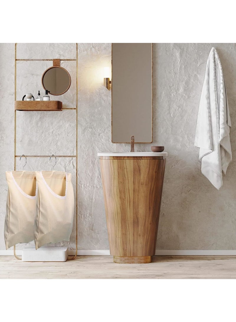 SOLARAE Canvas Clothespin Bag, 2 Pcs Canvas Clothespin Bag for Clothesline Outdoor Clothespin Storage Bag Portable Clothes Pin Hanging Bag Clothes Pins Holder Laundry Clothes Pin Organizer - Image 5