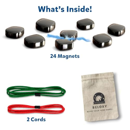 BELOXY Classic Magnetic Attraction Game, Strategy & Travel Game, Magnetic Games, Fun for Family Game Nights, Gifts for Teens & Adults Ages 15+, 2-4 Players (Multi) - Image 2