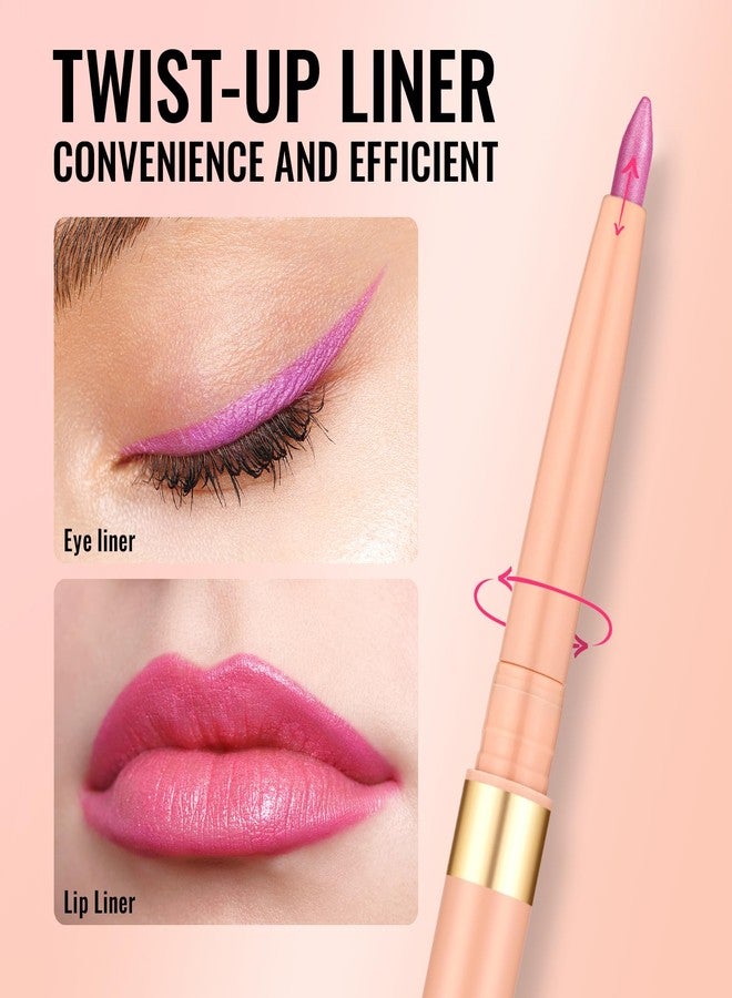Oulac Waterproof Lipliner Pencil - Smooth and Creamy, Retractable Lip Makeup for Precision Application, Vegan & Cruelty-Free, LL09 Lilac Love Pink - Image 3