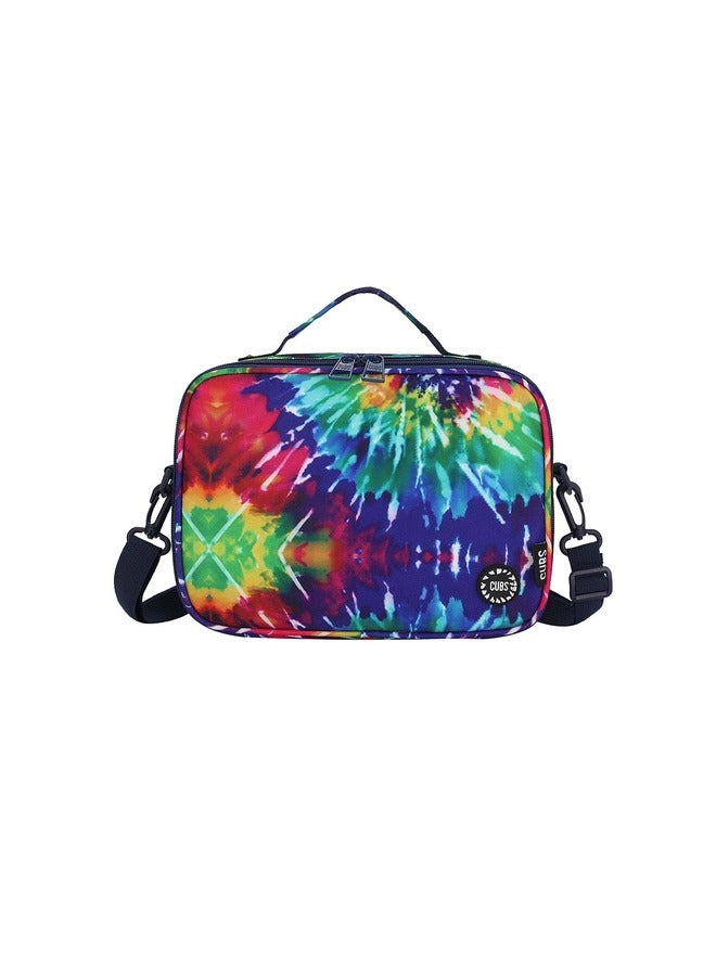CUBS Tie Dyed Waterproof Lunch Bag With Removable Shoulder Strap Carrying Your Favorite Meals To School Work Or While Traveling  - Image 1