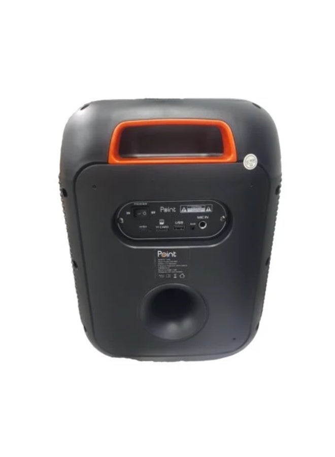 بوينت مكبر صوت قابل لإعادة الشحن من Point PT-1500، نطاق متوسط ​​8 بوصات، نطاق محيطي 20 واط - Image 3