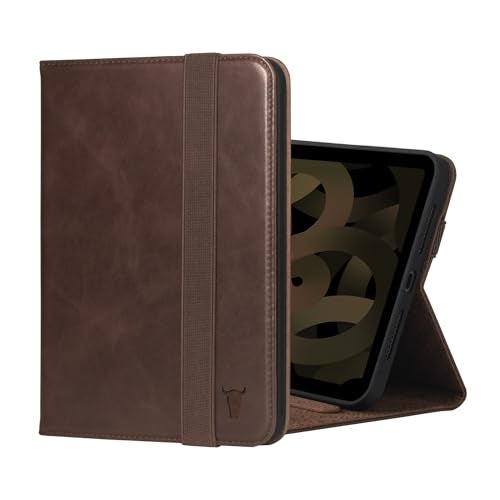 TORRO Case Compatible with iPad mini 7/6 – Genuine Leather iPad mini 7th / 6th Generation (2024/2021) Cover with Stand Function, Apple Pencil Connectivity and Wake Sleep Function (Dark Brown) - Image 1