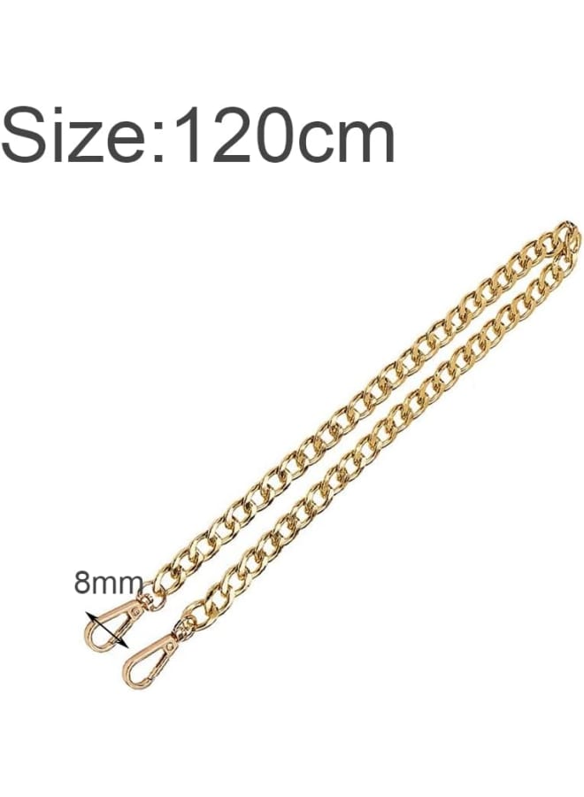 Generec "2 Pcs DIY Purse Chain Strap Handbag Chain with Buckles Metal Chain Bag Accessories for Shoulder Bags, Messenger Bags  - Image 2