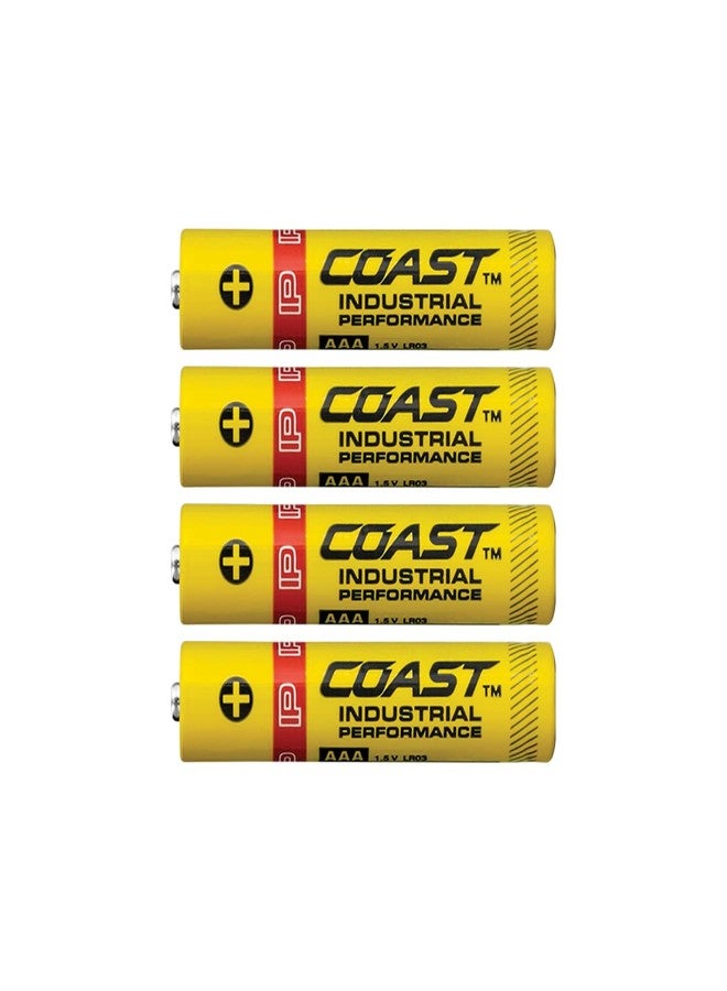 Coast 4 Pack AAA Industrial Performance Alkaline Batteries, High-Performance - Image 1