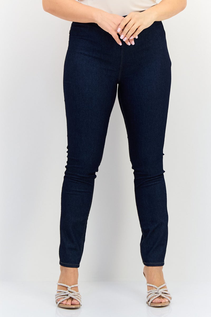 ONLY جينز ضيق قابل للتمدد من جدي باي أونلي للنساء، أزرق داكن - Image 1