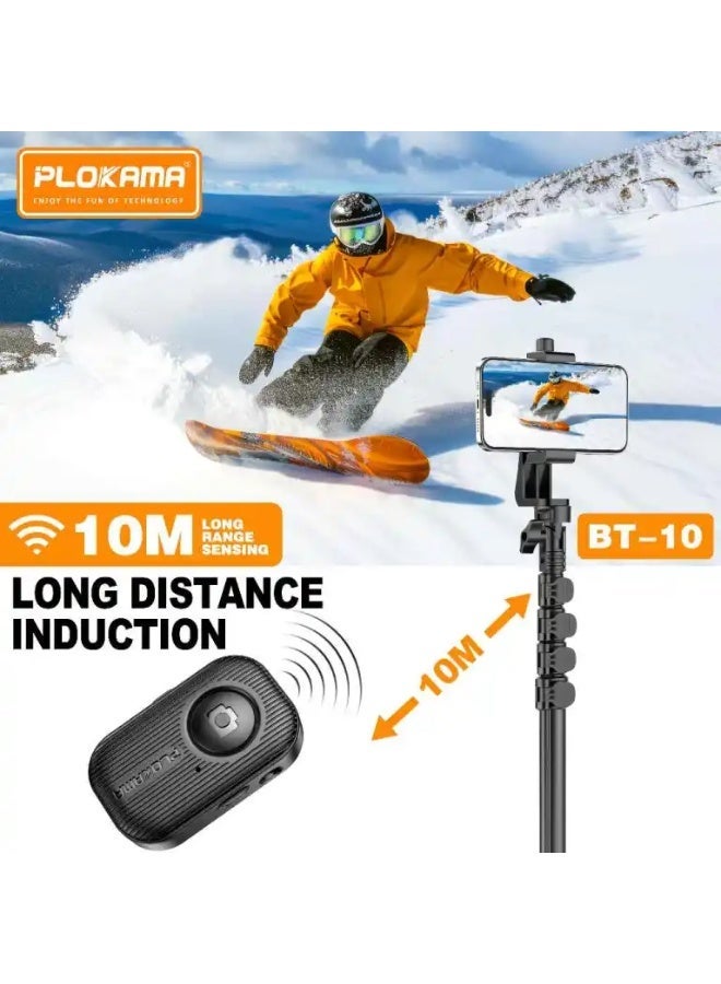 PLOKAMA BT10 Bluetooth Remote Shutter – Wireless Selfie Clicker for iPhone & Android, Mini Camera Remote Control for Smartphones, TikTok, Instagram, Video Recording, Travel & Group Photos – Battery Included - Image 5