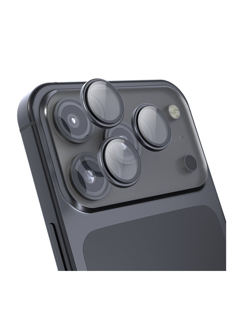 iPhone 17 Pro Max Camera Lens Protector, HD Anti-Glare, Case Friendly, Ultra-thin 9H Tempered Glass, Scratch-Resistant, Individual Lens Protector For iPhone 17 Pro/17 Pro Max Black - Image 1