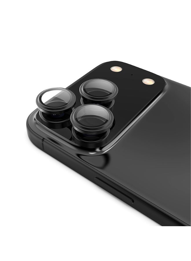 iPhone 17 Pro Max Camera Lens Protector, HD Anti-Glare, Case Friendly, Ultra-thin 9H Tempered Glass, Scratch-Resistant, Individual Lens Protector For iPhone 17 Pro/17 Pro Max Black - Image 2