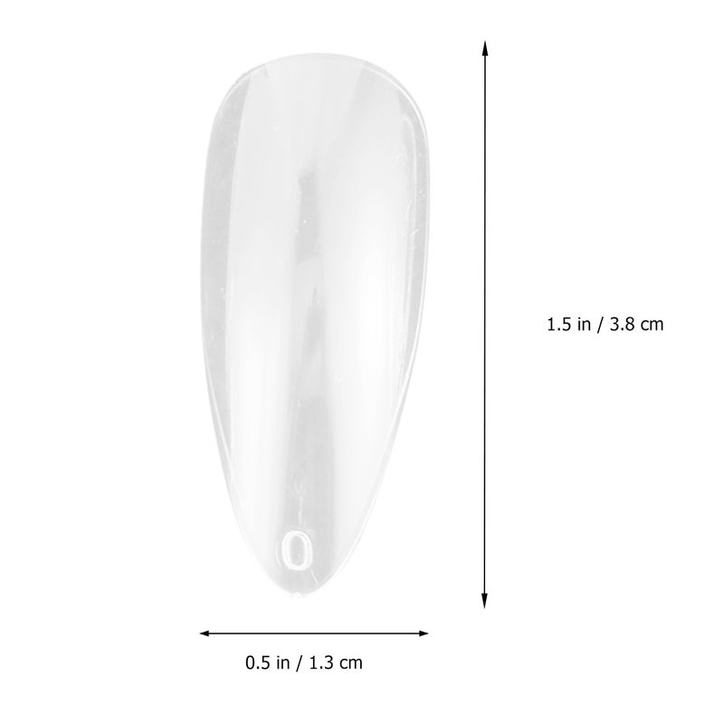 600pcs Artificial Nail Tips Water Drop Shape Nails Full Cover Fake Nails - Image 2