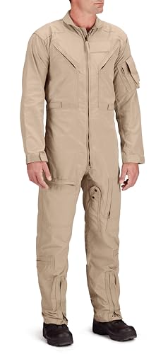 Propper Men's CWU 27/P Nomex Flight Suit, AF Tan, 42 Regular - Image 1