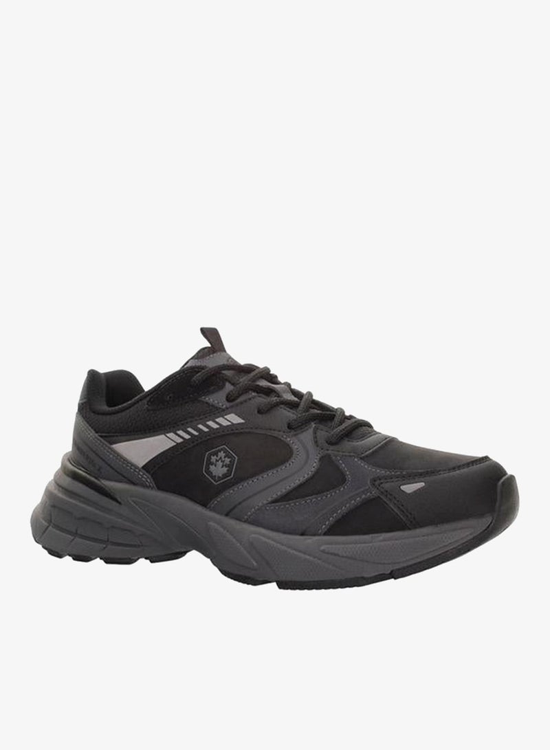 LUMBERJACK Men MONEY Panelled Lace-Up Sneakers - Image 1