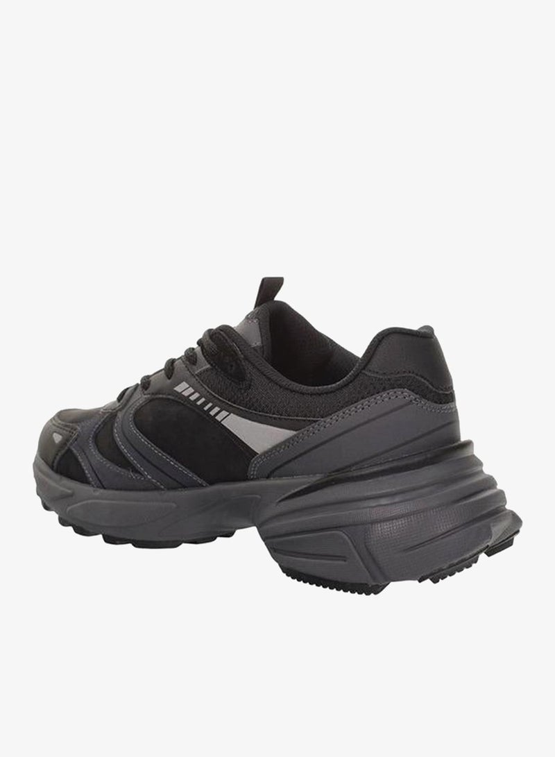 LUMBERJACK Men MONEY Panelled Lace-Up Sneakers - Image 3