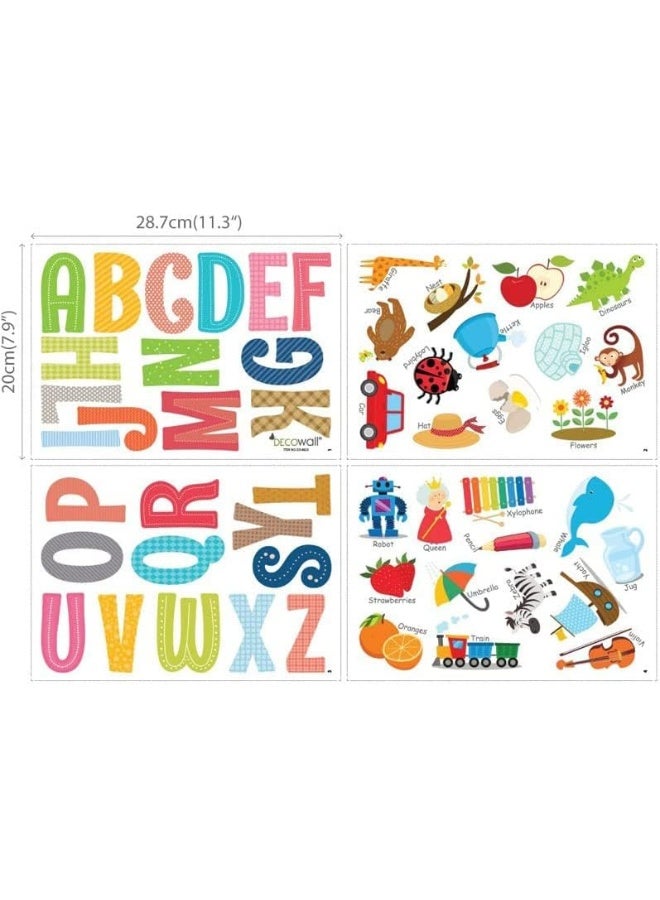 bpa Alphabet ABC with Pictures Kids Wall Stickers Wall Decals Peel and Stick Removable Wall Stickers for Kids Nursery Bedroom Living Room (Small) decor - Image 3