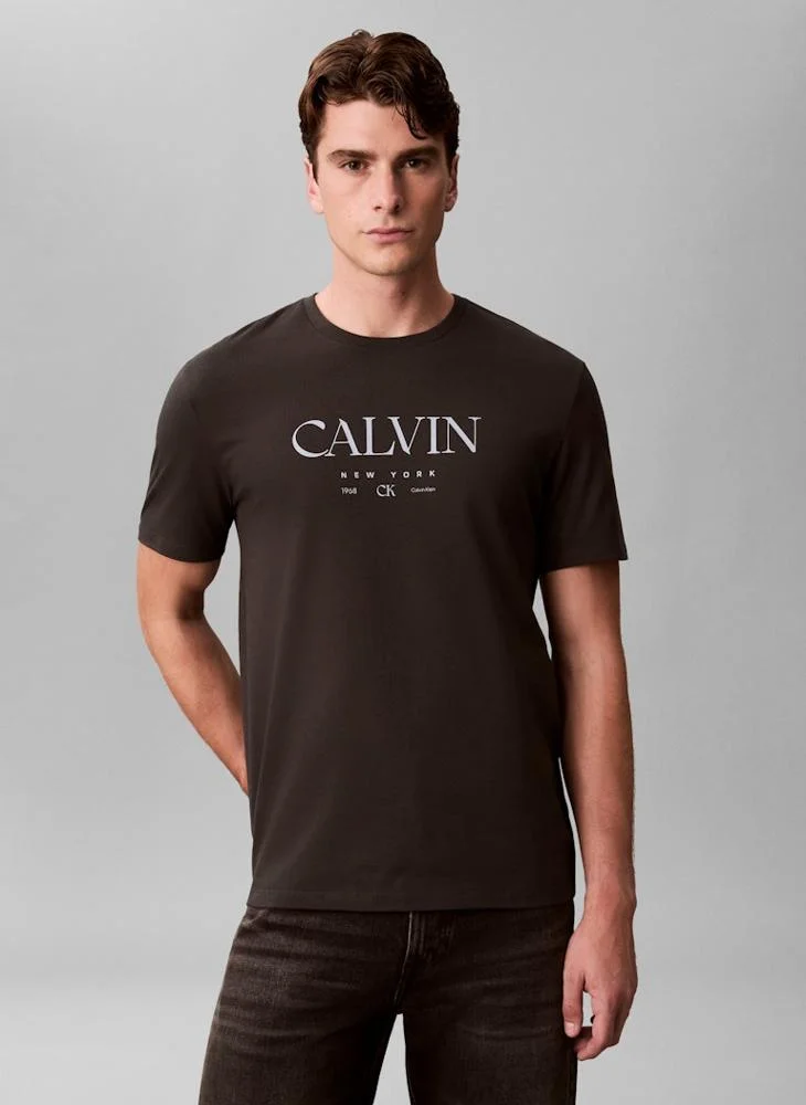 CALVIN KLEIN Graphic Crew Neck T-Shirt