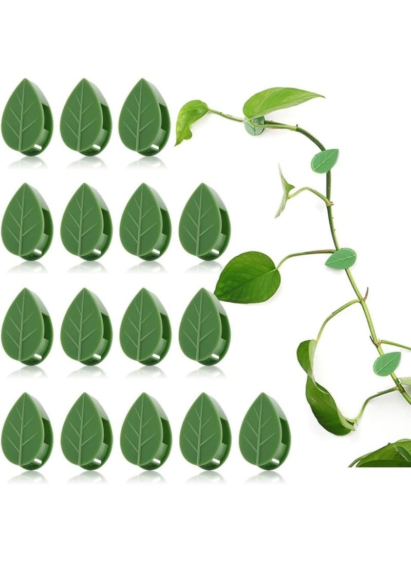 Plant Wall Clips - 60 Pcs Plant Clips For Climbing Plants, Wall Fixing Clips, Plant Climbing Wall Clips, Money Plant Holder, Leaf Simulation For Garden Wall Clips For Plant Vines, Indoor Vine Hooks