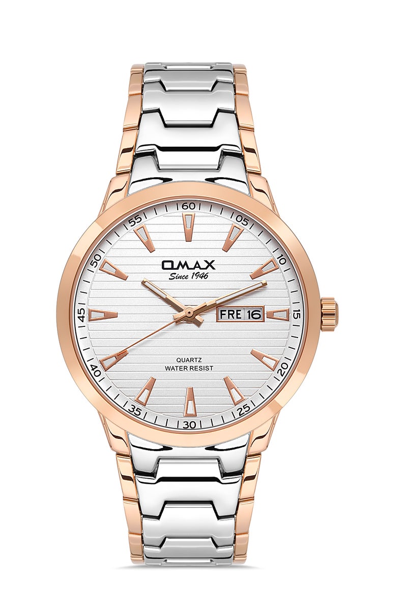 OMAX Men's Wrist-Watch | Analog | Stainless Steel Band | Elegant Design - Image 1