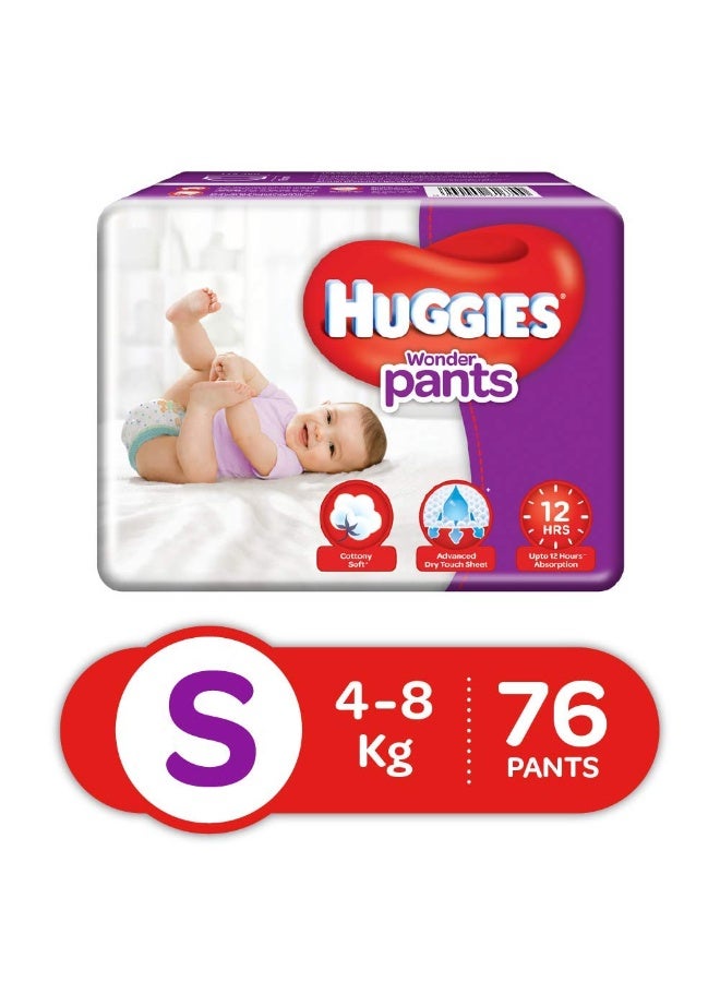 Huggies Wonder Pants Small Size Diapers, 76 Count - Image 1