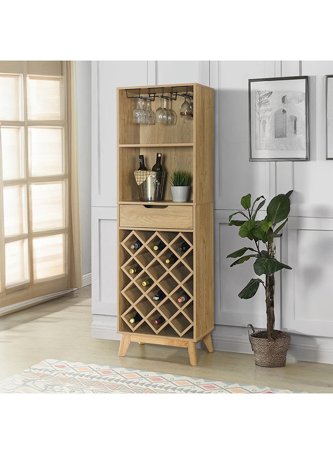 Home Box Nordic Tall Bar Cabinet 54.4 x 176 x 34.2 cm - Image 1
