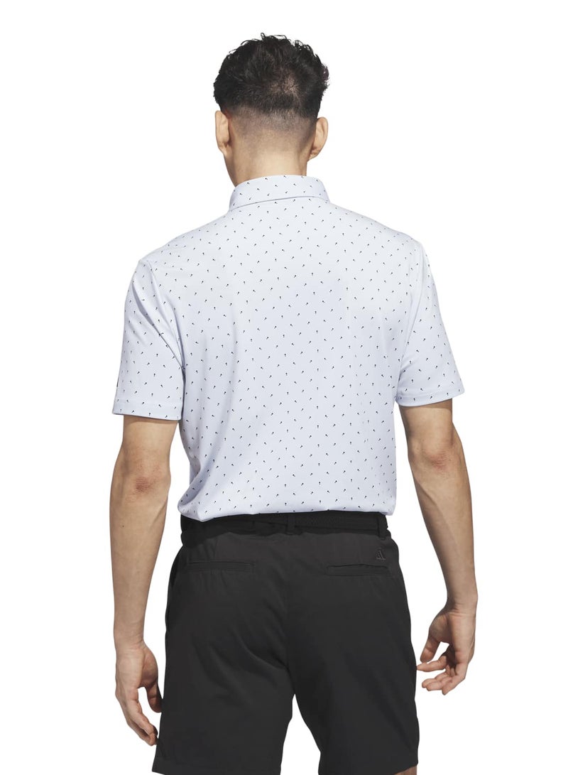 Adidas Ultimate365+ Mirco Print Polo Shirt - Image 2