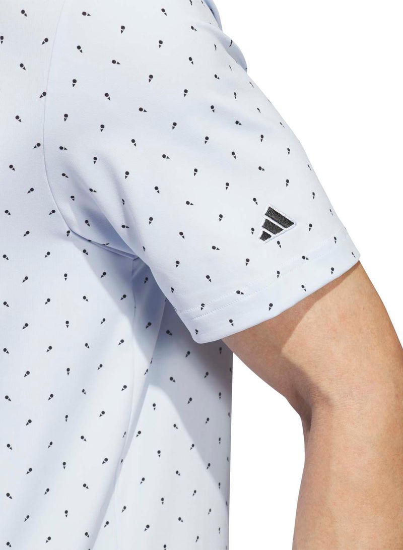 Adidas Ultimate365+ Mirco Print Polo Shirt - Image 5