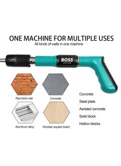 BOSS LIFE STYLE Nail Wall Fastening Tool High-pressure Nail-Gun Manual Steel Nail-Gun Strength Adjustable for Home DIY Woodworking Cement Wall  - Image 4
