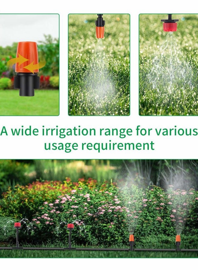 MSDADA Garden 50Ft Automatic Micro Irrigation System, 1/4" Blank Distribution Plant Watering Irrigation Kit Accessories Include Atomizing Nozzle Mister Dripper for Garden Flower Bed,Patio,Lawn … - Image 5