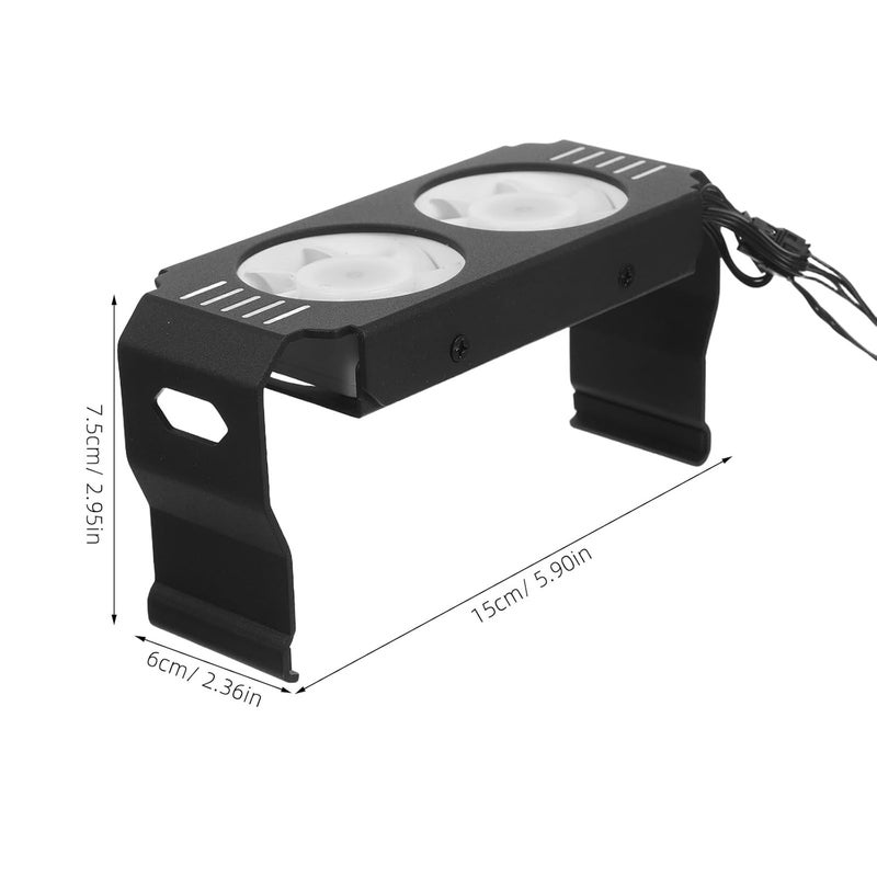 ARGB RAM Cooler: 3-Pin Memory RAM Cooling Fans with Dual PWM Fan for PC Gaming Speed UP to 4500RPM - Computer Memory Radiator Noise Level ≤28dB - Image 2