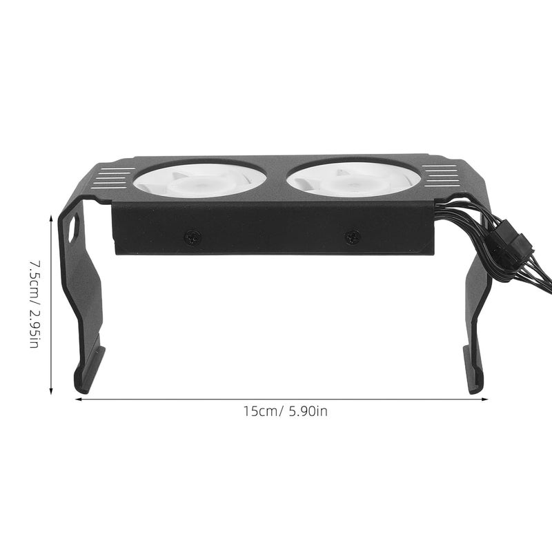 ARGB RAM Cooler: 3-Pin Memory RAM Cooling Fans with Dual PWM Fan for PC Gaming Speed UP to 4500RPM - Computer Memory Radiator Noise Level ≤28dB - Image 5