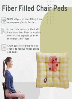 Reelyo Square Seat Chair Pads Thick Dining Kitchen Office Chair Cushion Floor Pillows Outdoor Lounge Seat Cushion for Living Room Sofa Patio  - Image 3