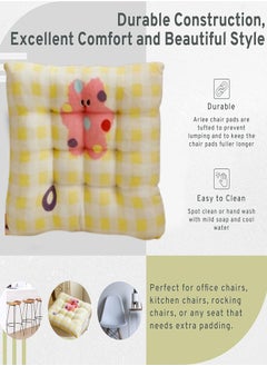 Reelyo Square Seat Chair Pads Thick Dining Kitchen Office Chair Cushion Floor Pillows Outdoor Lounge Seat Cushion for Living Room Sofa Patio  - Image 5