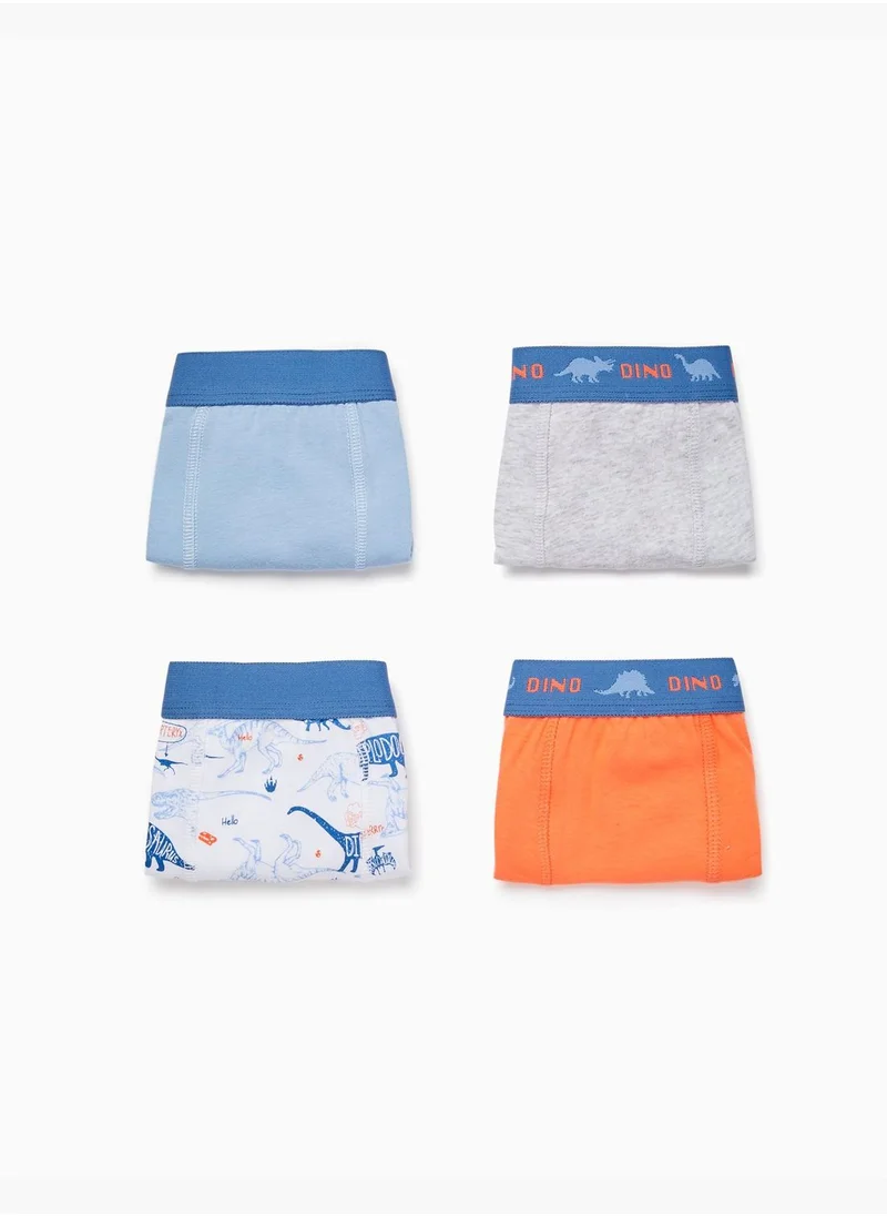 Zippy Zippy 4-Pack Cotton Boxer Shorts For Boys