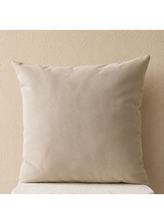 DANUBE HOME Toss Pillow Canvas Sand 45x45cm, Beige/Brown, Mackintosh, Outdoor Toss Pillow For Garden Seating, For Garden, Poolside, Patio And Family Outdoor Use - Image 1