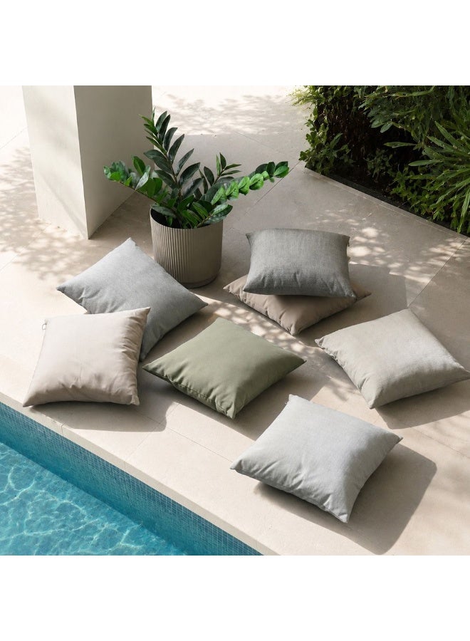 DANUBE HOME Toss Pillow Canvas Sand 45x45cm, Beige/Brown, Mackintosh, Outdoor Toss Pillow For Garden Seating, For Garden, Poolside, Patio And Family Outdoor Use - Image 5