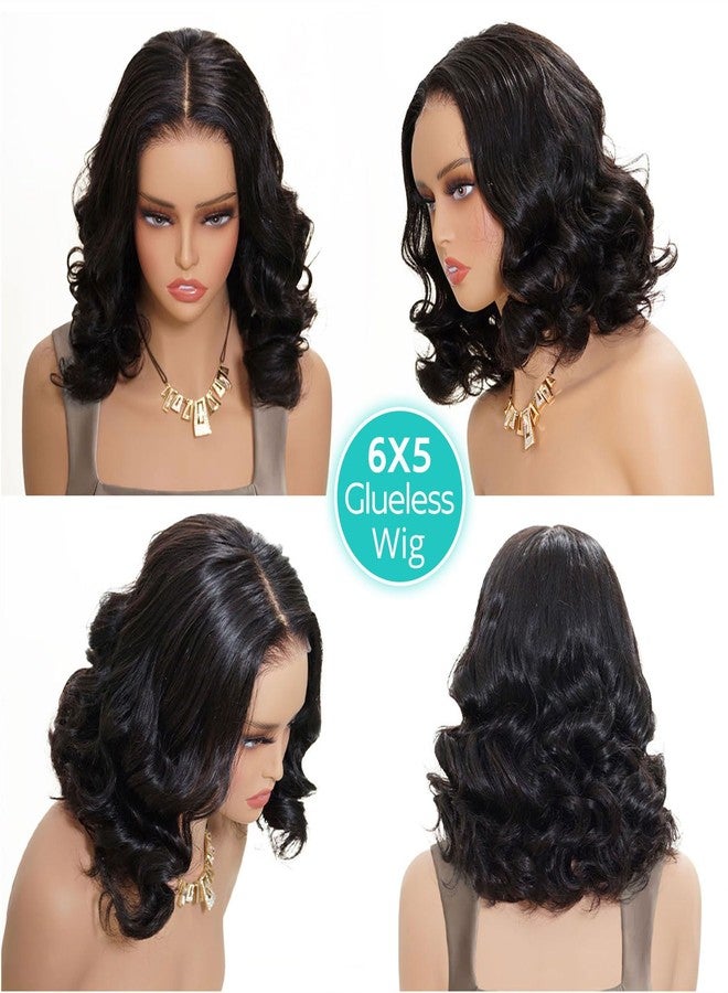 Ugrace Hair Bouncy Loose Wave Wig Human Hair Wigs for Black Women Glueless Wig Human Hair Pre Plucked Pre Cut 6X5 Loose Body Wave Lace Front Short Bob Wig Ready to Wear Wigs Glueless Human Hair - Image 5